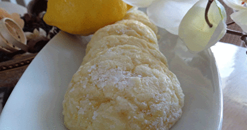 Biscuits craquelés au citron et à la noix de coco