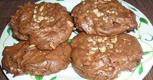 Biscuits décadents double chocolat et noix (à la Di Stasio)