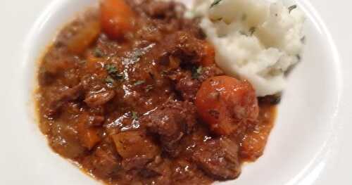 Boeuf en cubes à la bière 