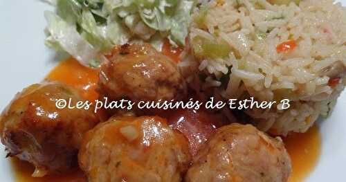 Boulettes de porc et sauce aigre douce