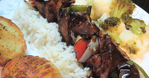 Brochettes de poulet balsamique