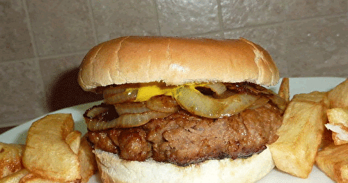 Burger de porc haché façon côtes levées sucrées