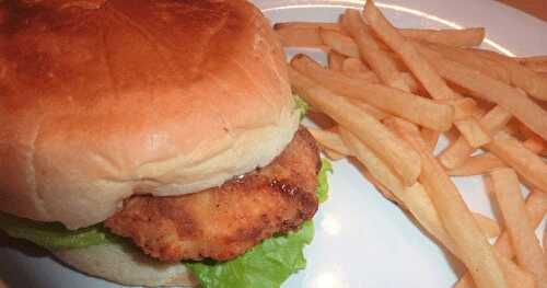 Burgers de poulet frit style Kentucky