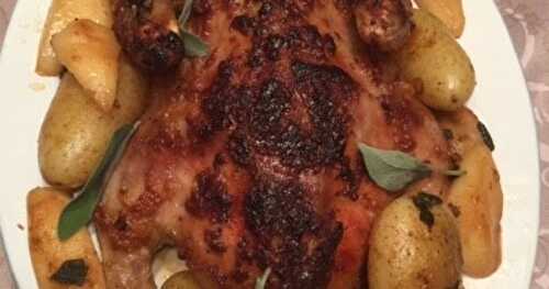 Canard en croûte de parmesan et poires grillées de Christian Bégin