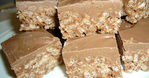 Carrés Rice krispies aux barres Mars