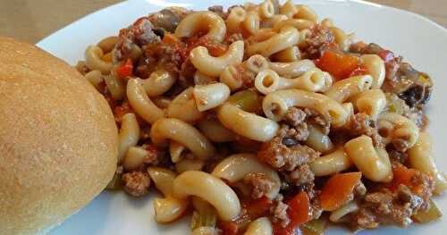 Casserole de macaroni au boeuf haché