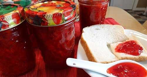 Confiture de fraises sans cuisson