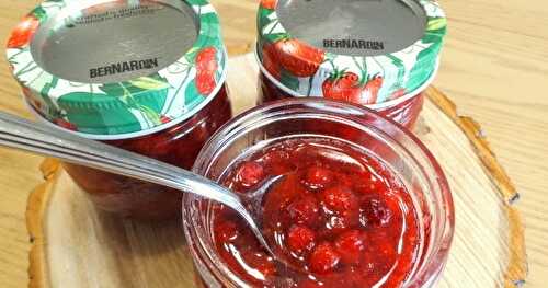 Confiture de petites fraises des champs sans cuisson