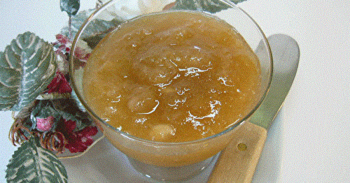 Confiture de rhubarbe et de pommes