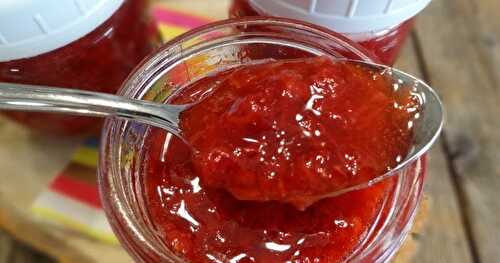 Confitures de fraises (sans cuisson) ou framboises