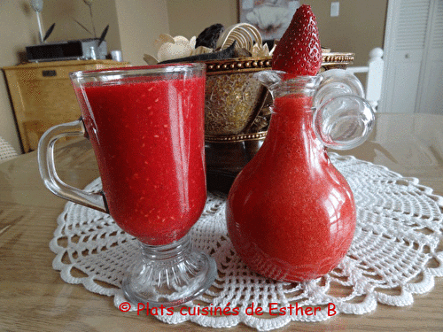 Coulis de framboises (ou fraises)