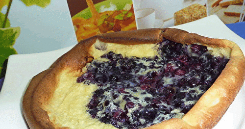 Crêpe "Dutch Baby" aux bleuets