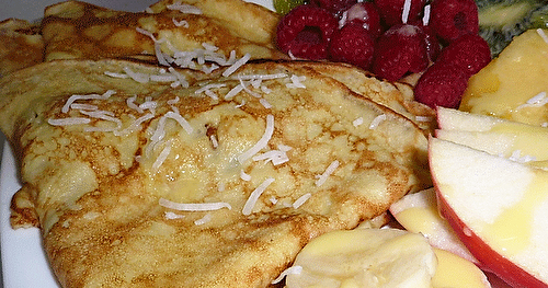 Crêpes au lait de coco