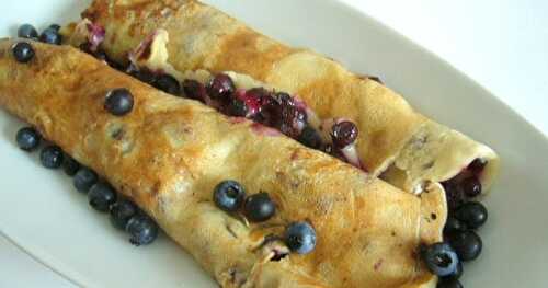 Crêpes aux bleuets