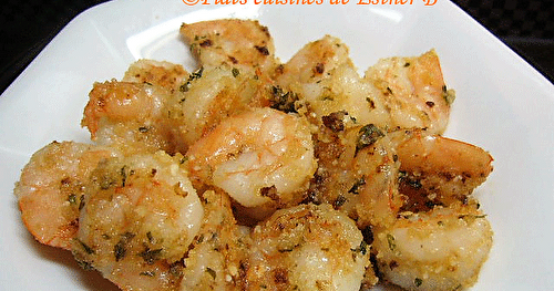 Crevettes sablées au fromage parmesan