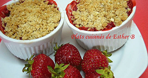 Crumble aux fraises ou framboises