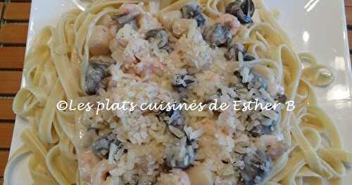 Fettucine aux fruits de mer et escargots