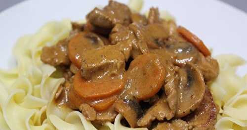 Filet de porc Stroganoff