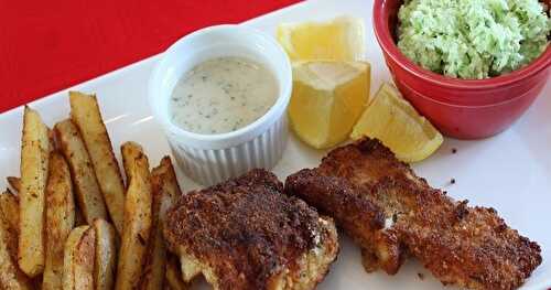 Filets de morue avec panure de farine assaisonnée