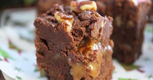 Fudge "turtle" triple chocolat