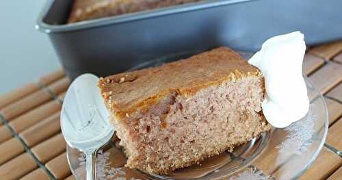 Gâteau au beurre et à la compote de pommes