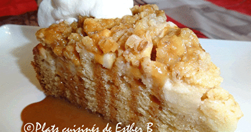 Gâteau crumble aux pommes