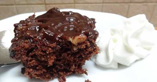 Gâteau-pouding style brownies