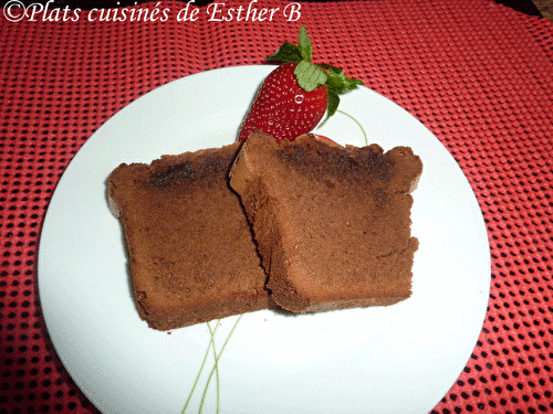 Gâteau quatre-quarts au chocolat noir