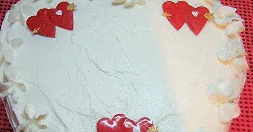 Gâteau rouge St-Valentin