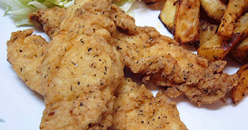 Lanières de poulet frit