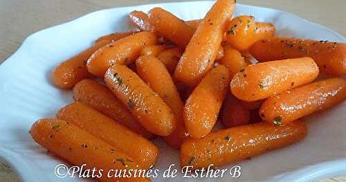 Mini carottes glacées