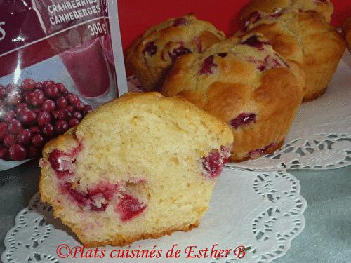 Muffins à l’orange et aux canneberges