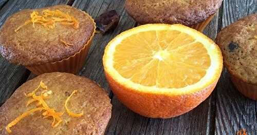 Muffins à l'orange et aux dattes (sans œufs ni lait) 