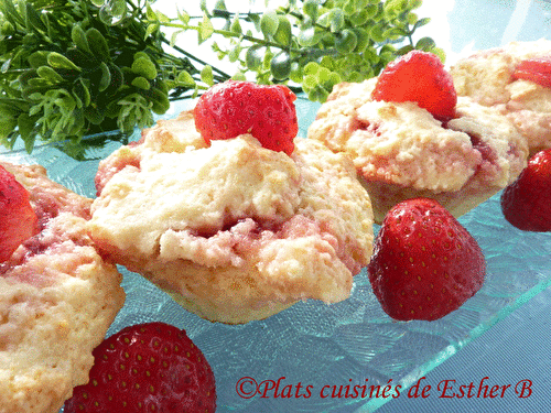 Muffins à la confiture de fraises