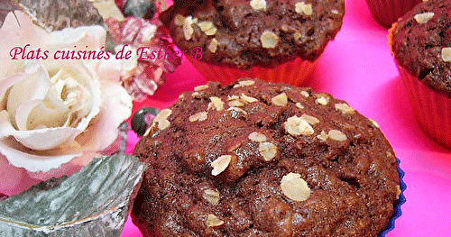 Muffins au cacao et  au gruau