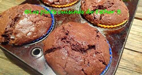 Muffins au choco fudge