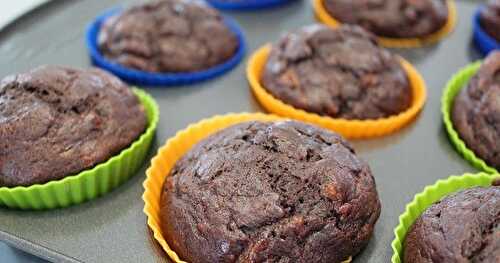 Muffins au chocolat et aux bananes 