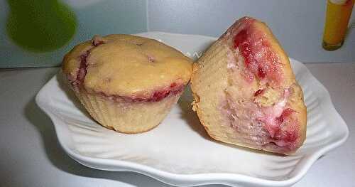 Muffins au fromage Philadelphia et framboise