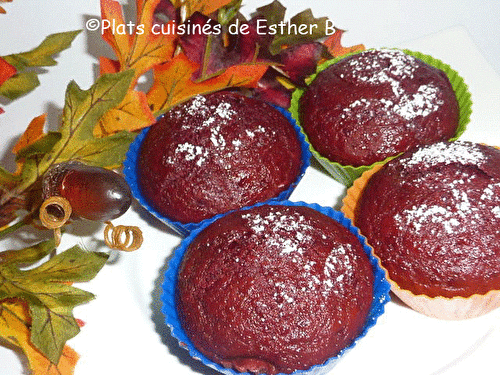 Muffins aux betteraves et au chocolat