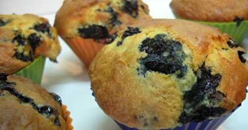 Muffins aux bleuets, à l’orange et à l'amande