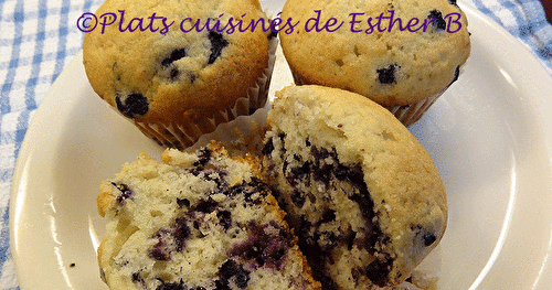 Muffins aux bleuets moelleux