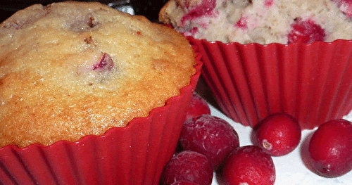  Muffins aux canneberges  et aux noix