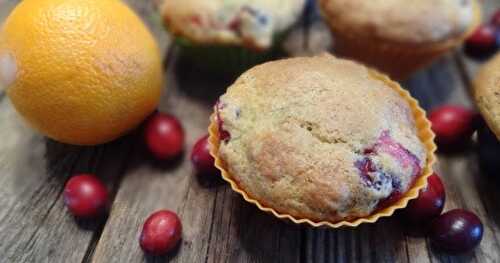 Muffins aux canneberges