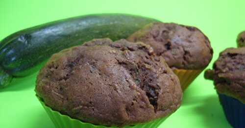 Muffins aux courgettes et au chocolat