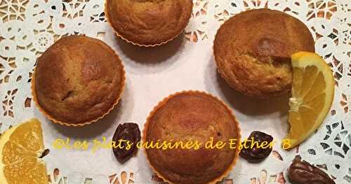 Muffins aux dattes et à l'orange