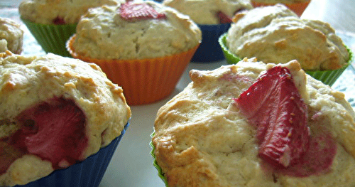 Muffins aux fraises