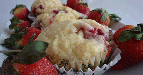 Muffins aux fraises et au citron