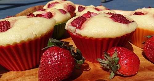  Muffins aux fraises et au fromage à la crème