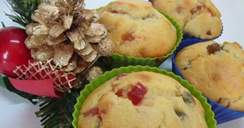 Muffins aux fruits confits et au rhum