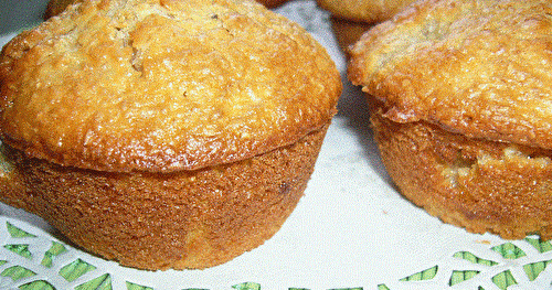 Muffins aux kiwis et chocolat blanc